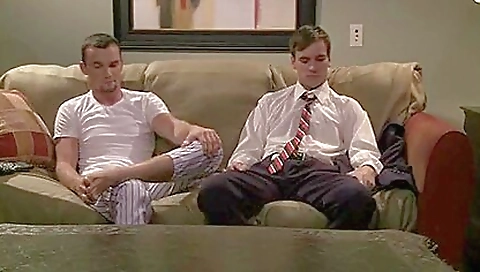 Hot girl fucked by a dildo and friend