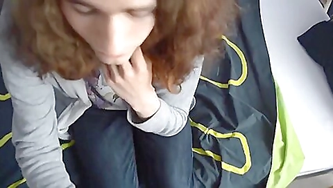 She's going to orgasm at home